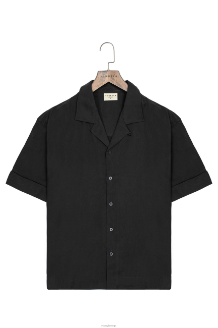 YoungLA menn 468 klasse skjorter klær H4N2T155 svart