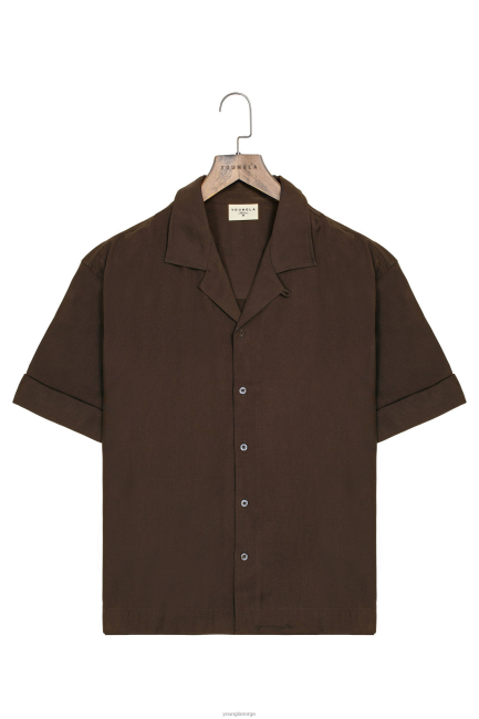 YoungLA menn 468 klasse skjorter klær H4N2T156 brun