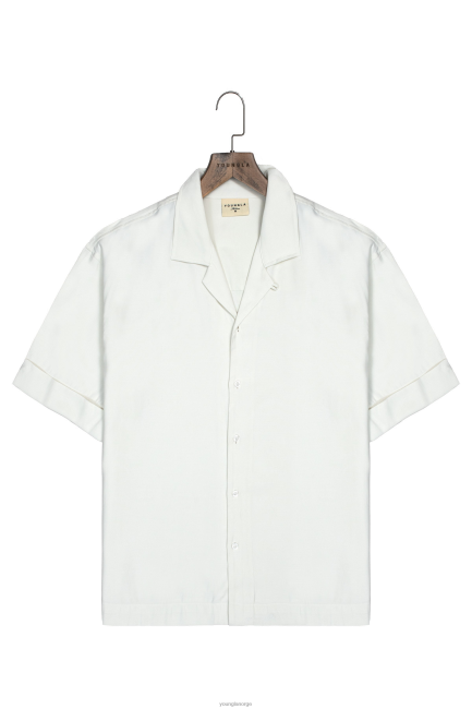 YoungLA menn 468 klasse skjorter klær H4N2T157 off-white