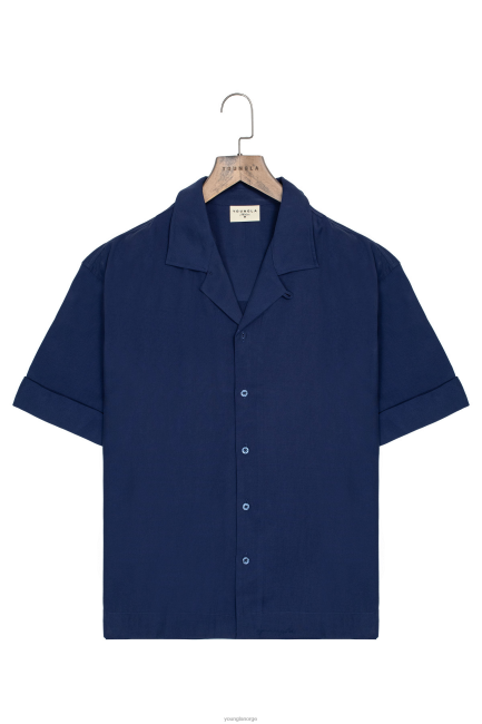 YoungLA menn 468 klasse skjorter klær H4N2T159 marinen