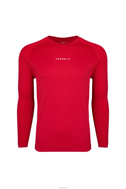 YoungLA menn 823 new gen kompresjon lange ermer klær H4N2T362 haute rød