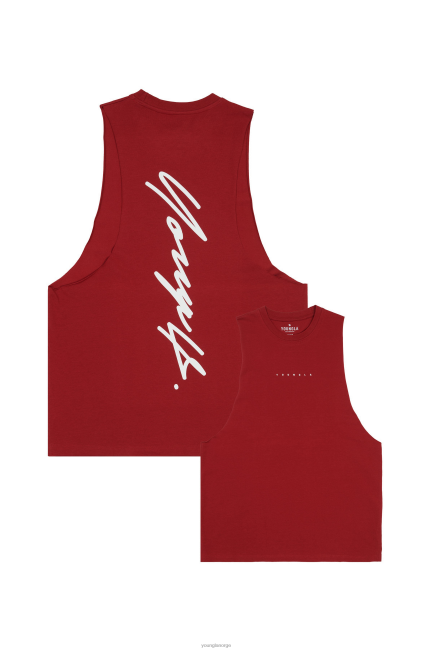 YoungLA menn 323 autograf delt tanker klær H4N2T10 rød