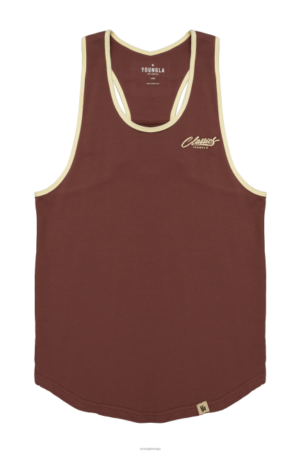 YoungLA menn 324 classics stringer tank klær H4N2T109 off-white