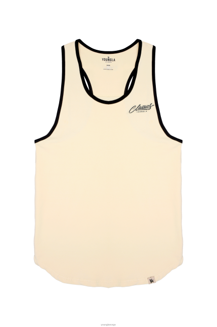YoungLA menn 324 classics stringer tank klær H4N2T109 off-white