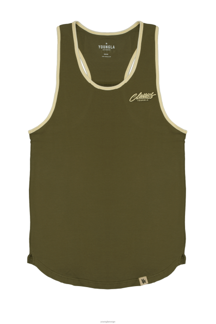 YoungLA menn 324 classics stringer tank klær H4N2T109 off-white