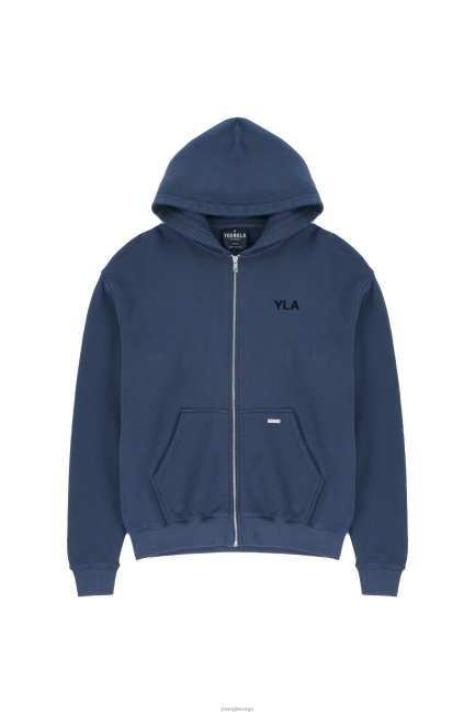 YoungLA menn 515 monarch hettegenser med glidelås klær H4N2T792 marine vask