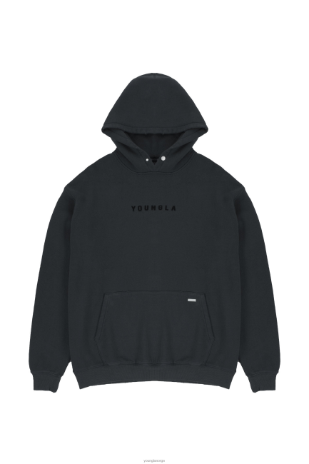 YoungLA menn 535 monarch pullover hettegensere klær H4N2T838 svart vask