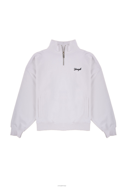 YoungLA menn 558 supersized g kvart glidelås klær H4N2T835 gråmelert